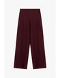 Pantalon palazzo taille montée en drap sergé – Imperial Femme