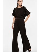 Pantalon palazzo taille satin galons – Imperial Femme