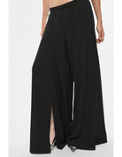Pantalon palazzo très large à fente en crêpe fluide – Imperial Femme