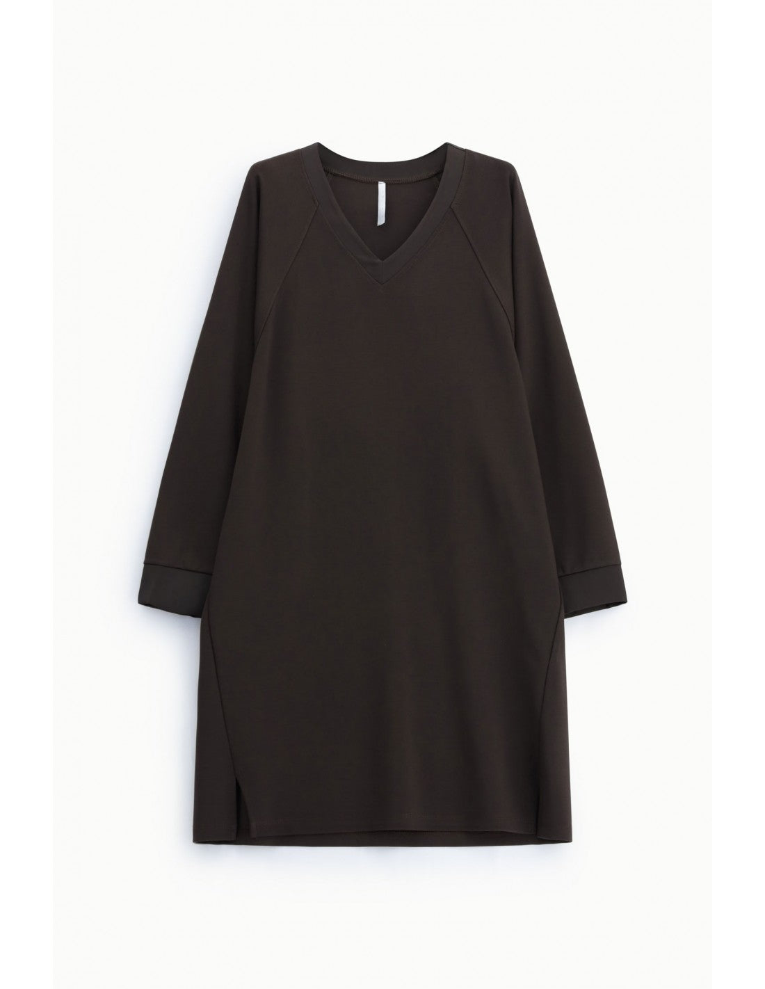 Robe courte trapèze col V manches kimono satin – Imperial Femme