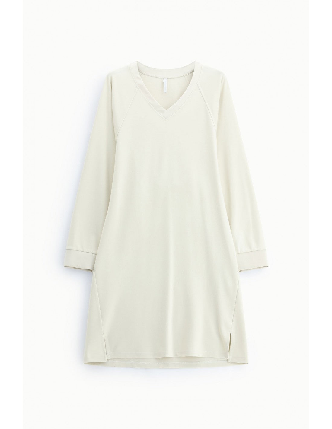 Robe courte trapèze col V manches kimono satin – Imperial Femme