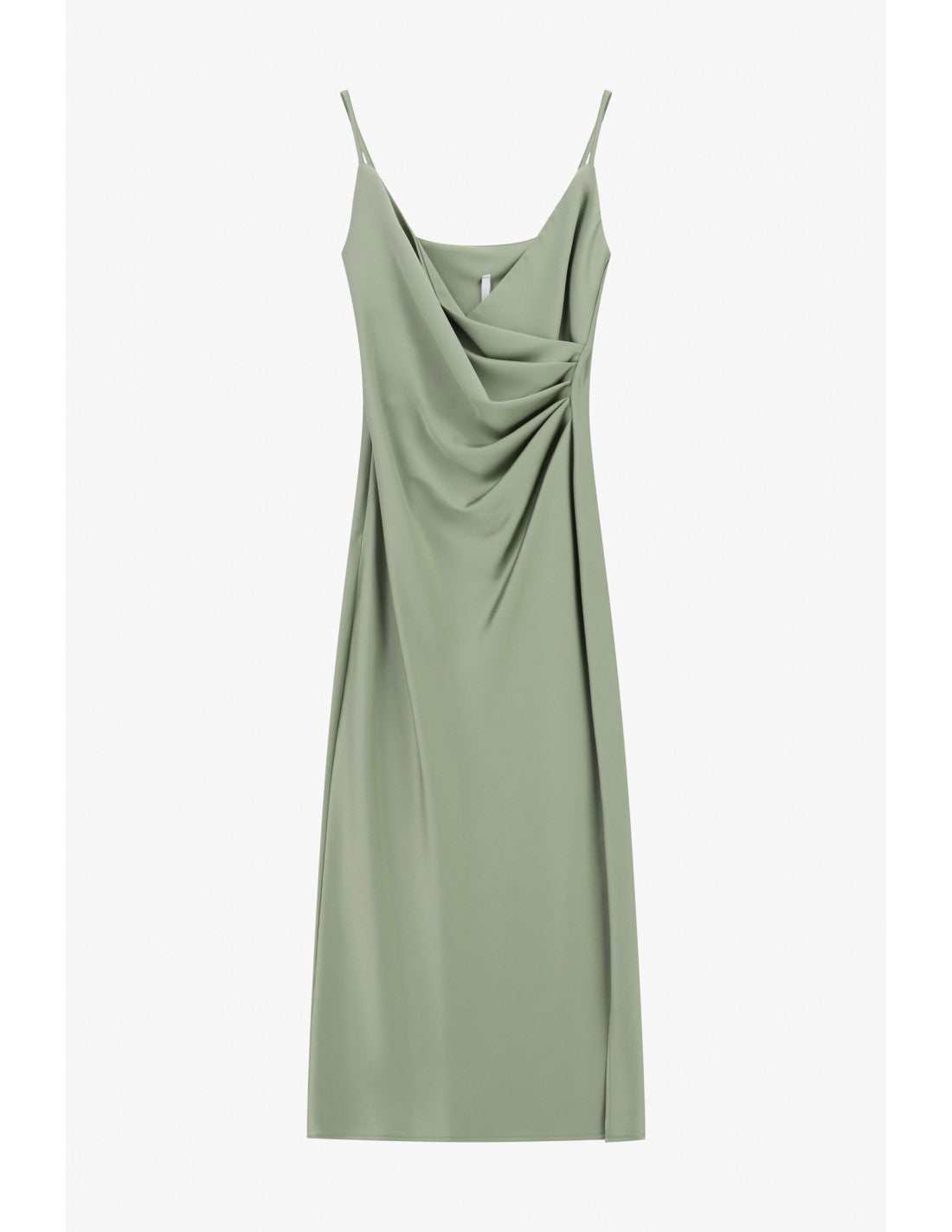Robe de soirée fourreau drapée en crêpe satin – Imperial Femme