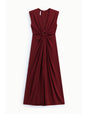 Robe longue drapée sans manches – Imperial Femme