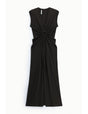 Robe longue drapée sans manches – Imperial Femme