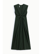 Robe longue drapée sans manches – Imperial Femme