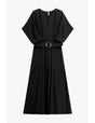 Robe longue manches chauve-souris ceinturée – Imperial Femme