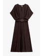 Robe longue manches chauve-souris ceinturée – Imperial Femme