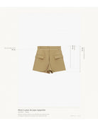 Short taille haute à pans de jupe rapportés – Imperial Femme