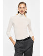 Sous-pull col roulé en laine et lyocell – Imperial Femme