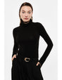 Sous-pull col roulé en laine et lyocell – Imperial Femme
