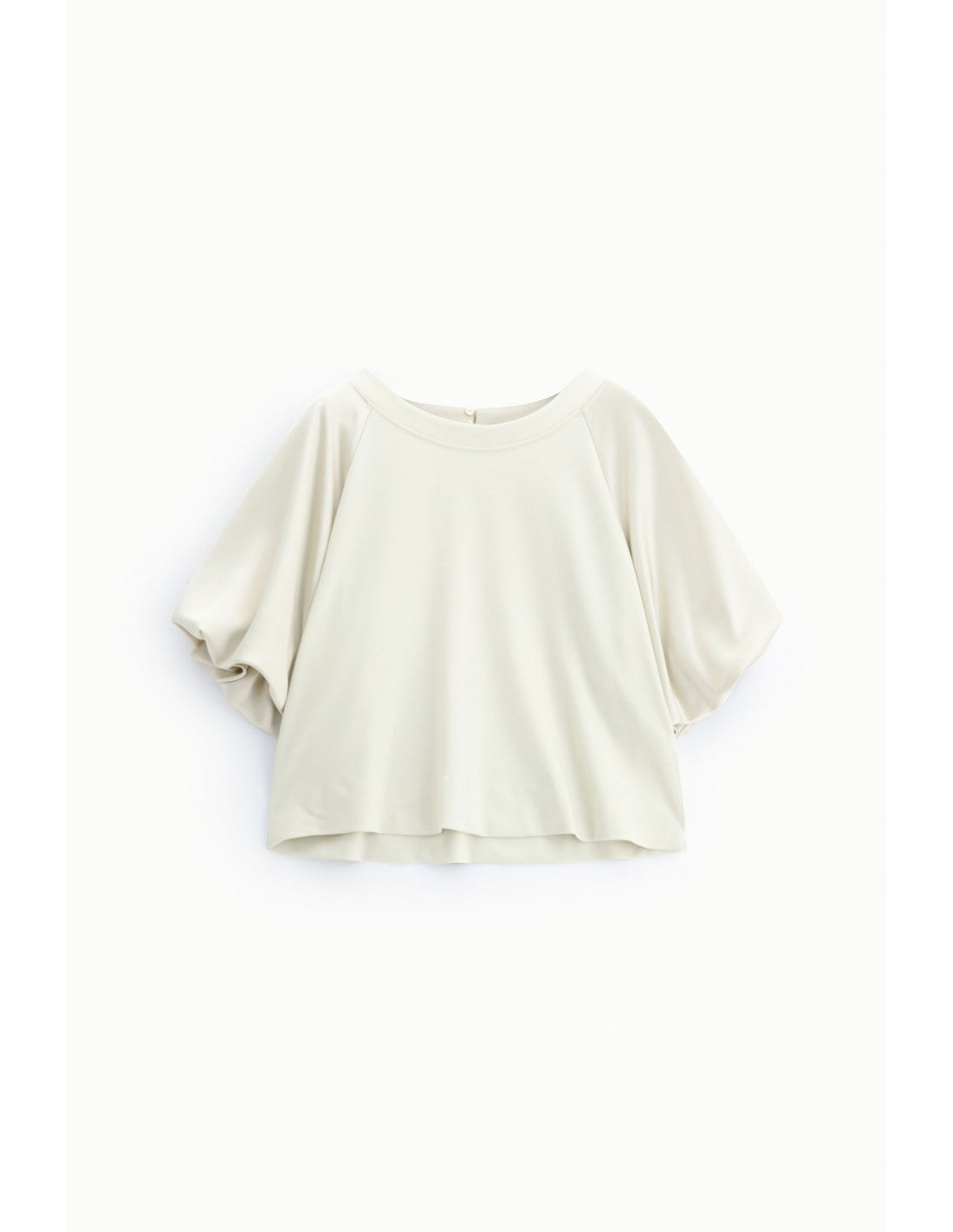 Sweat-shirt droit manches ballon satin – Imperial Femme