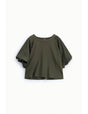 Sweat-shirt droit manches ballon satin – Imperial Femme