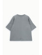 Sweat-shirt oversize manches courtes en point de Milan – Imperial Femme