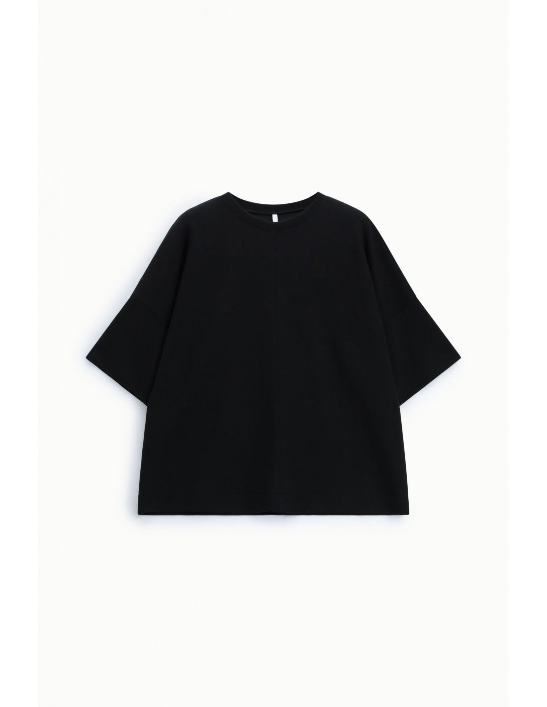 Sweat-shirt oversize manches courtes en point de Milan – Imperial Femme