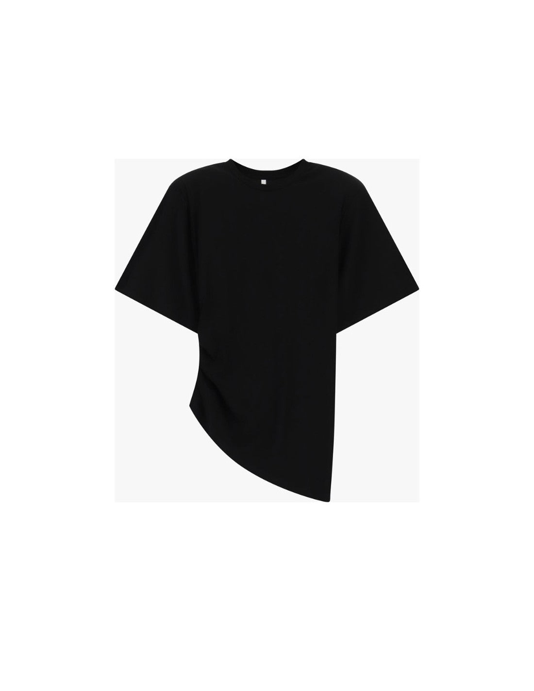 T-shirt asymétrique drapé épaulettes structurantes – Imperial Femme