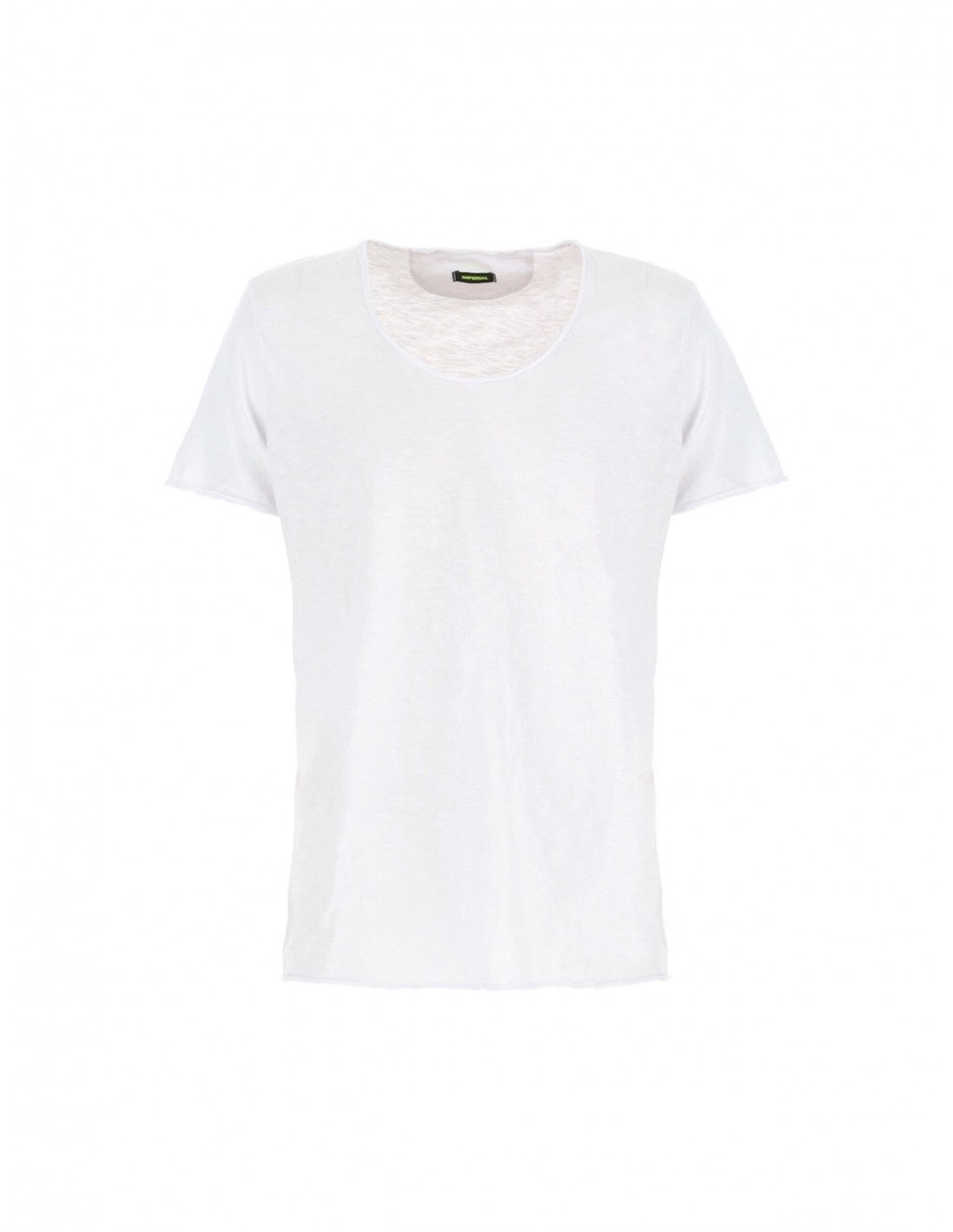 T-shirt col rond décolleté en coton flammé – Imperial Homme