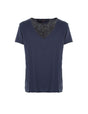 T-shirt col V profond en coton flammé  – Imperial Homme