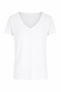 T-shirt col V profond en coton flammé – Imperial Homme – Blanc