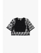 T-shirt dentelle florale débardeur amovible – Imperial Femme