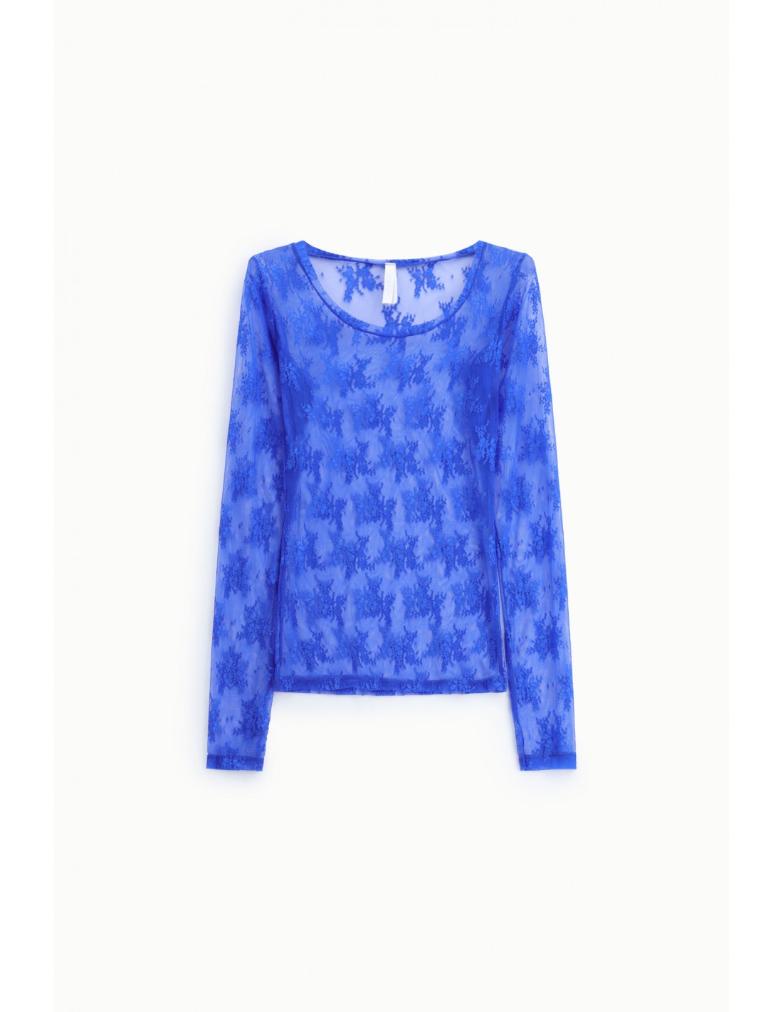 T-shirt dentelle florale manches longues – Imperial Femme
