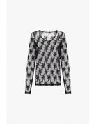 T-shirt dentelle florale manches longues – Imperial Femme