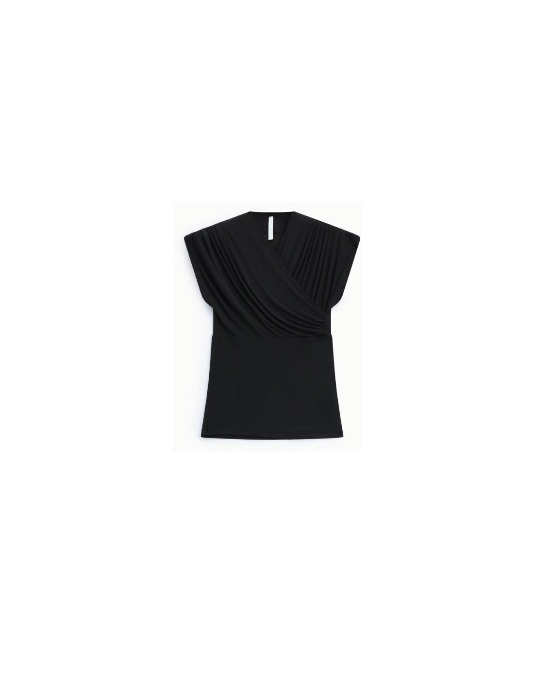 Top drapé encolure croisée en modal – Imperial Femme