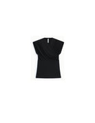 Top drapé encolure croisée en modal – Imperial Femme