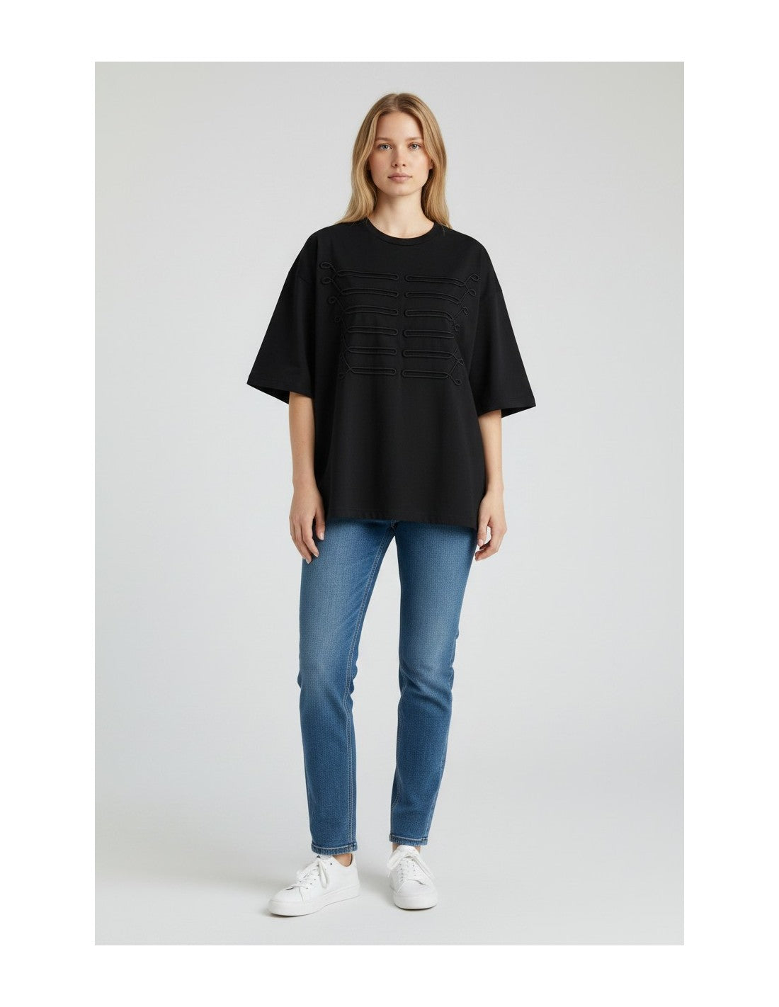 T-shirt oversize brodé – Imperial Femme