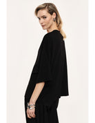 Top ample manches chauve-souris col V – Imperial Femme