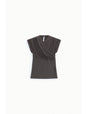Top drapé encolure croisée en modal – Imperial Femme