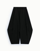 Pantalon baril fluide à taille élastiquée à plat – Imperial Femme