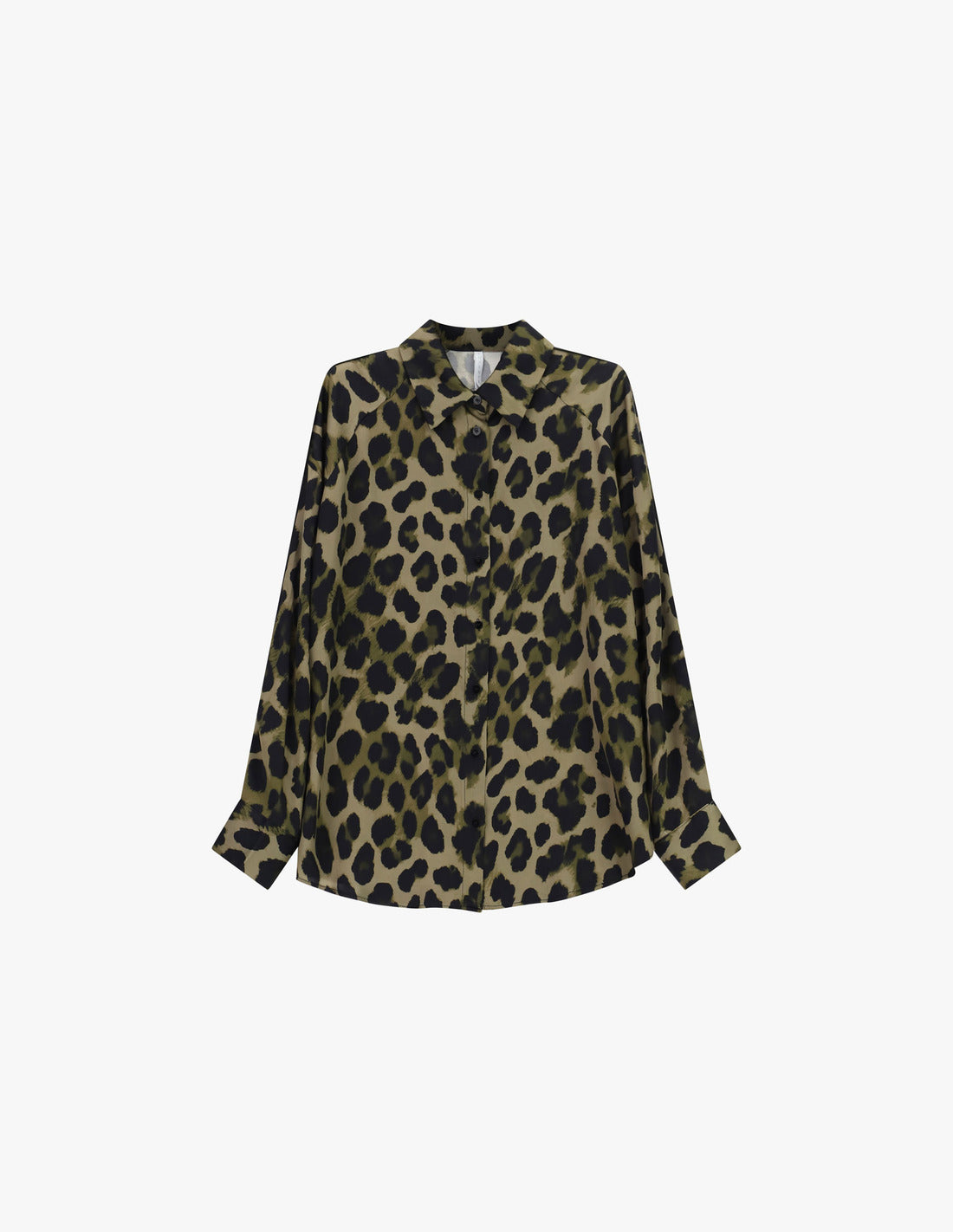 Chemise fluide imprimé léopard en viscose à plat – Imperial Femme