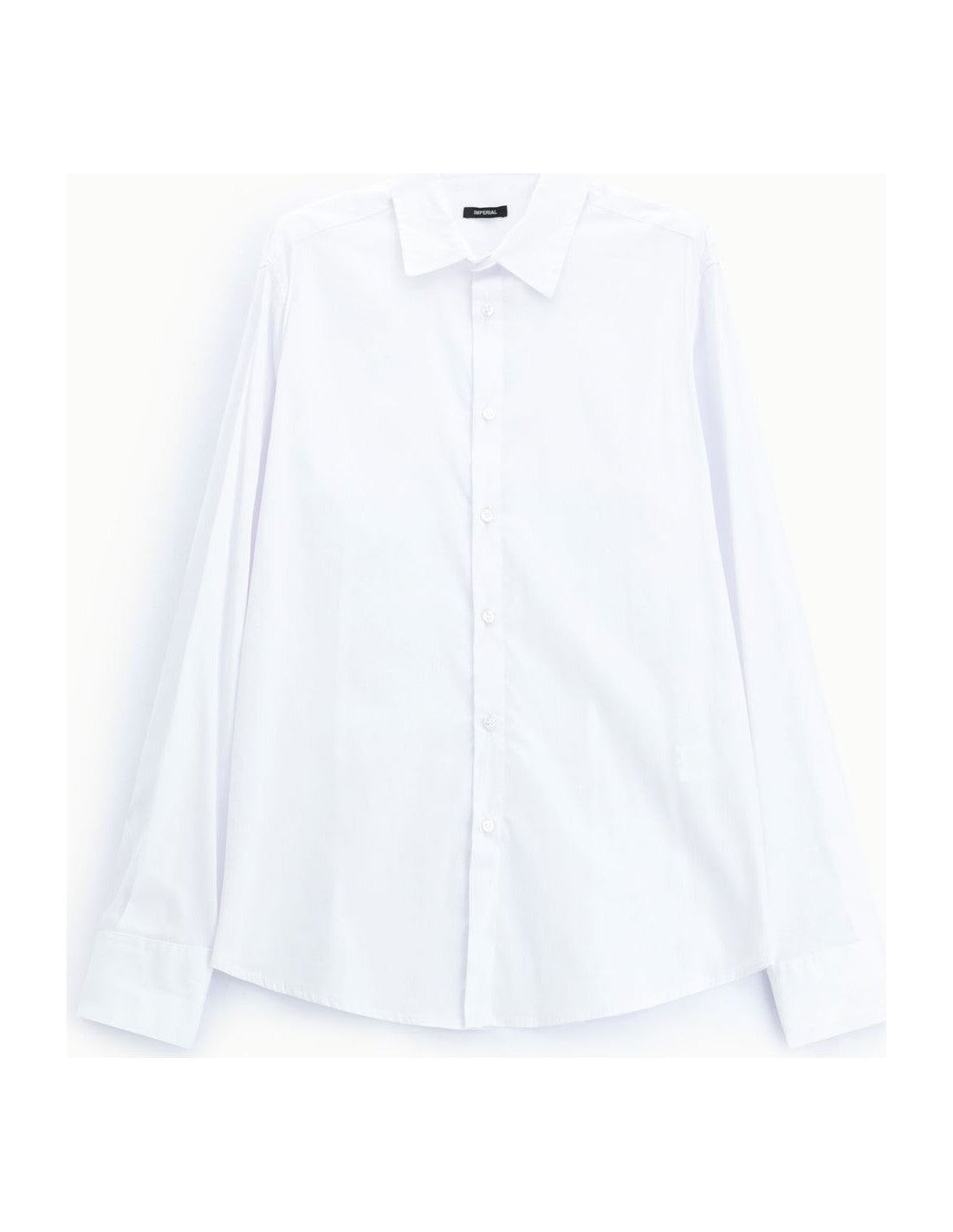 Chemise classique coupe regular, blanc, à plat