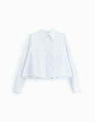 Chemise courte à poche poitrine à plat – blanc – Imperial Femme