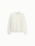 Pull col polo en maille de coton à plat – Imperial Homme