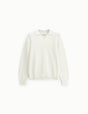 Pull col polo en maille de coton à plat – Imperial Homme