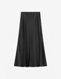 Jupe midi sirène en crêpe satin à plat – noir – Imperial Femme