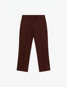 Corsaire de tailleur à pli marqué à plat – marron – Imperial Femme