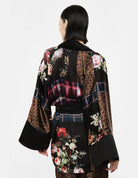 Veste kimono patchwork imprimé – Imperial Femme, vue de dos