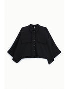 Veste trapèze manches raglan en crêpe infroissable – Imperial Femme